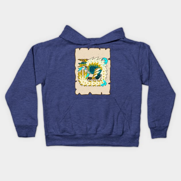 Zinogre Quest! Kids Hoodie by MaxMeCustom